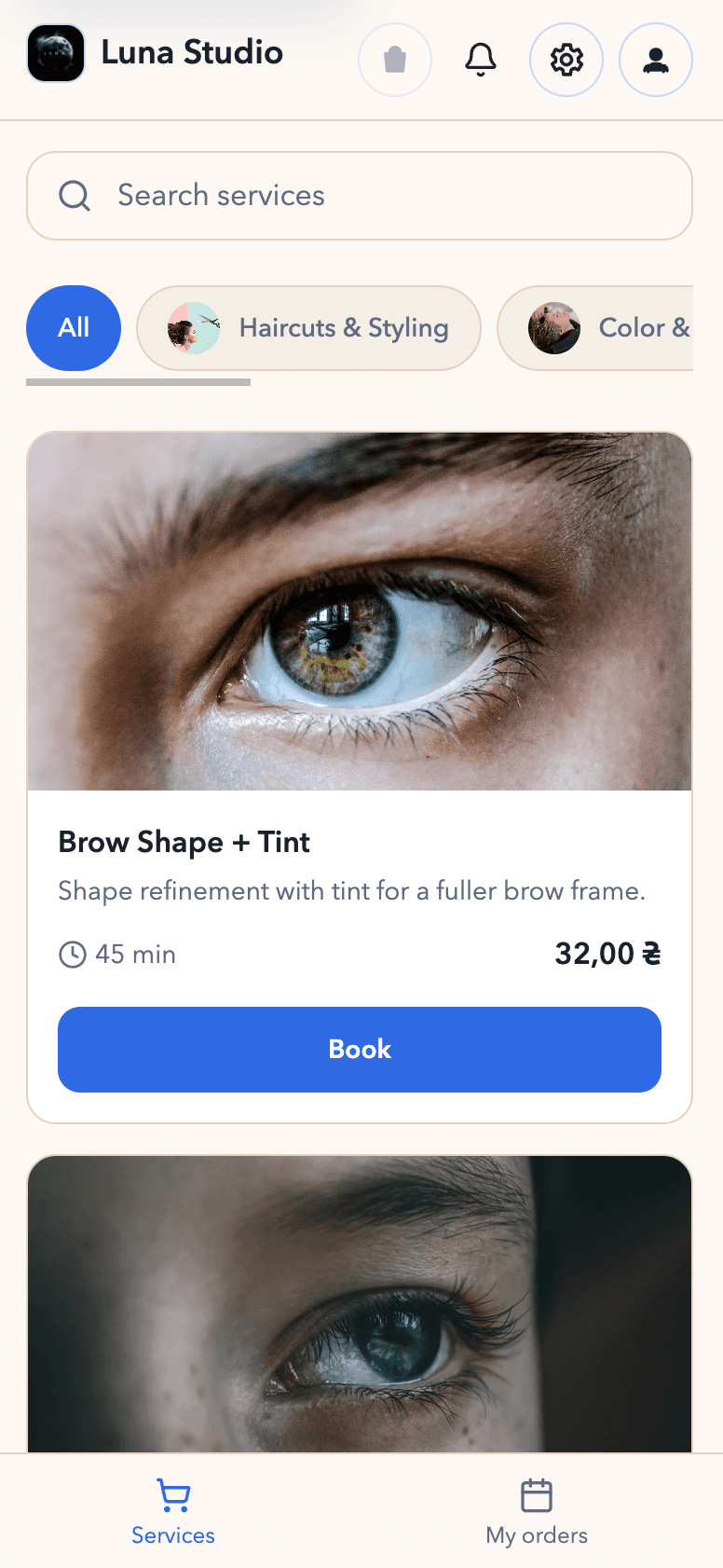Luna Studio app screenshot